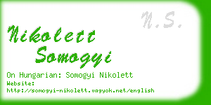 nikolett somogyi business card